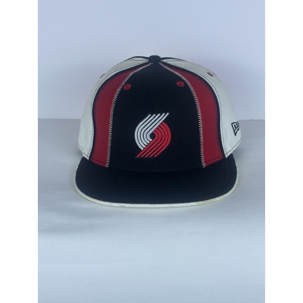 Portland Trailblazers New Era Pinwheel Fitted Hat Size 7 1/2 NBA Basketball